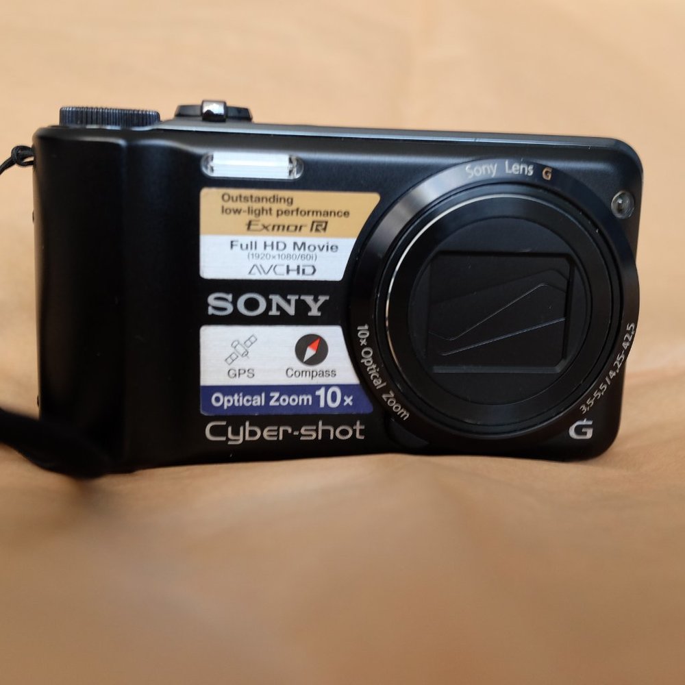 Sony Cyber-Shot DSC-HX5V Digital Camera - Working! With Battery, Case & Cables